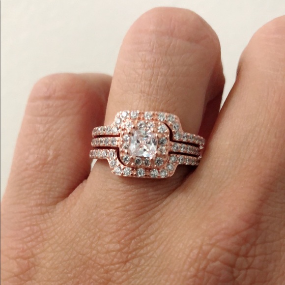 Sterling silver 925 engagement ring - Picture 5 of 8